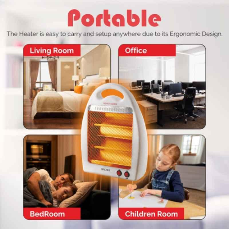 Baltra Flame 800W White 2 Rod Room Heater, BTH-125 Baltra Flame 800W White 2 Rod Room Heater, BTH-125